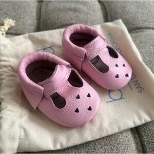 Bird Rock Baby Mary Jane Moccasins (Light Pink)
